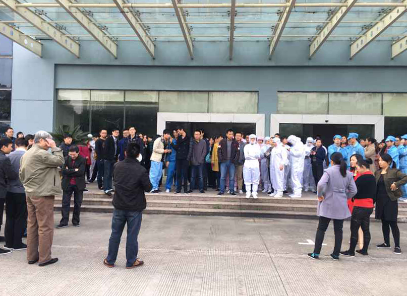 友旺開展消防演練,提升員工消防安全意識